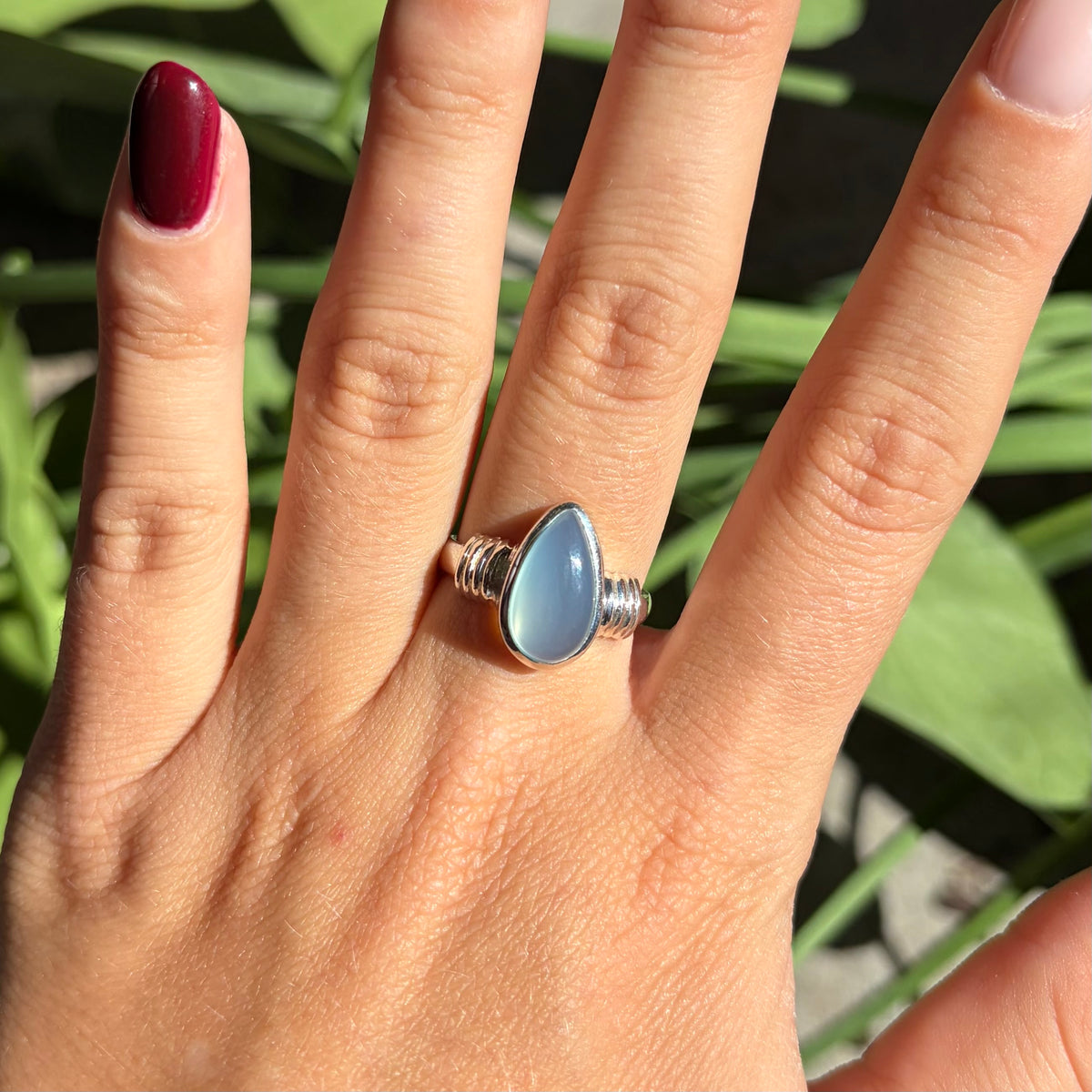 Bague calcédoine