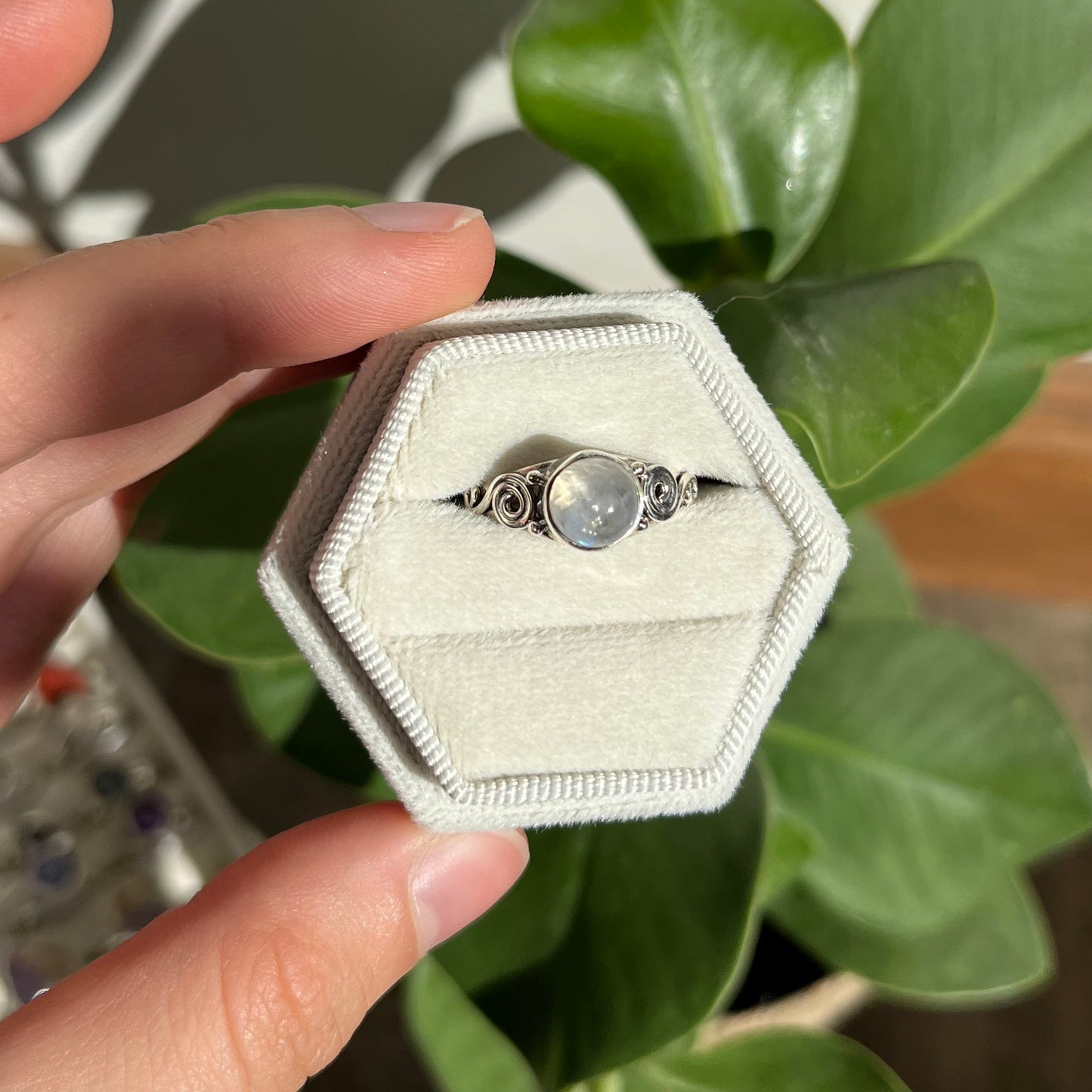 Bague pierre de lune