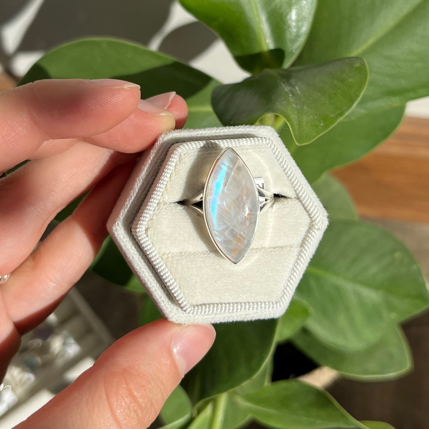 Bague pierre de lune