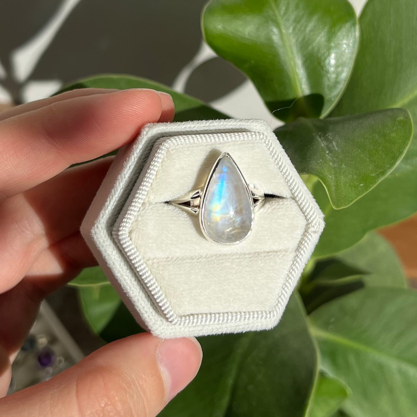 Bague pierre de lune