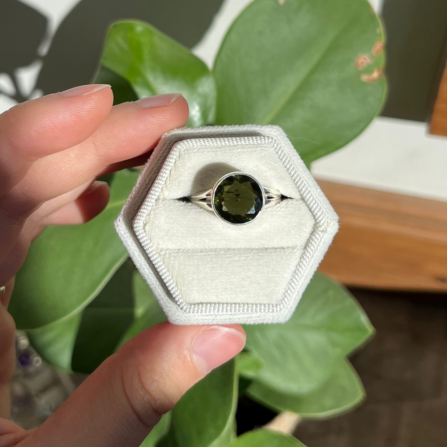 Bague moldavite