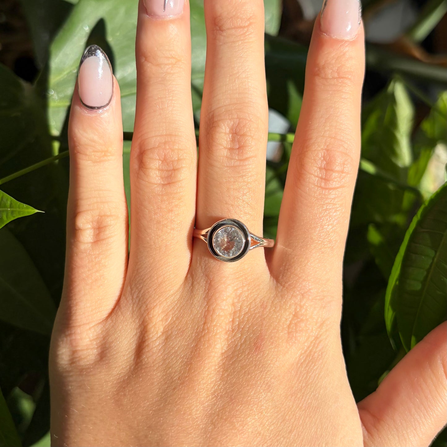 Bague quartz clair