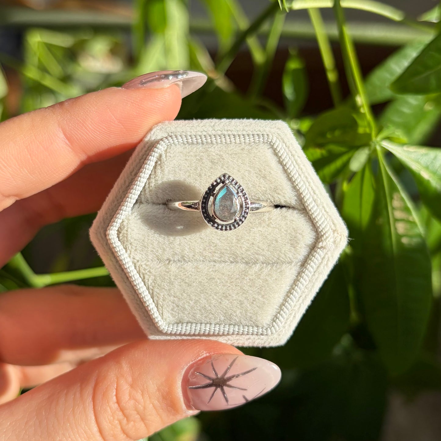 Bague labradorite