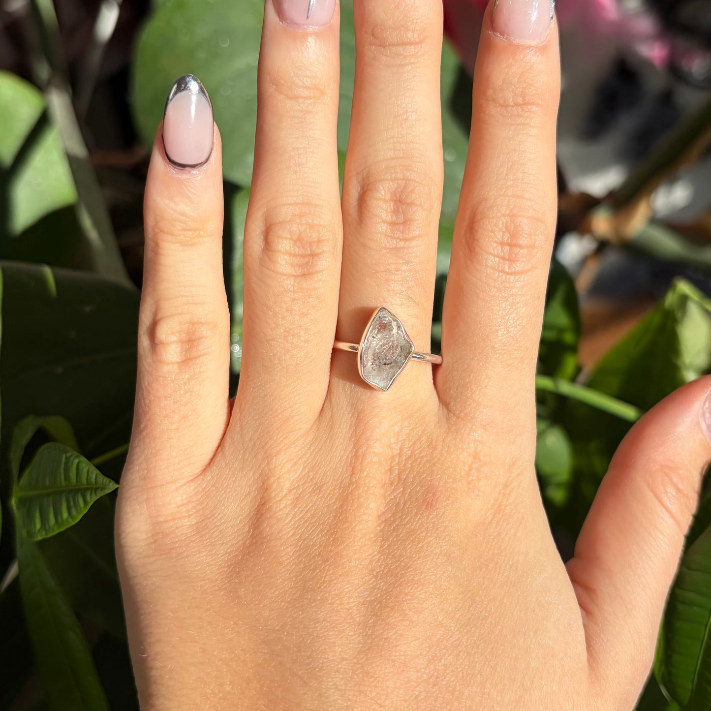 Bague diamant herkimer