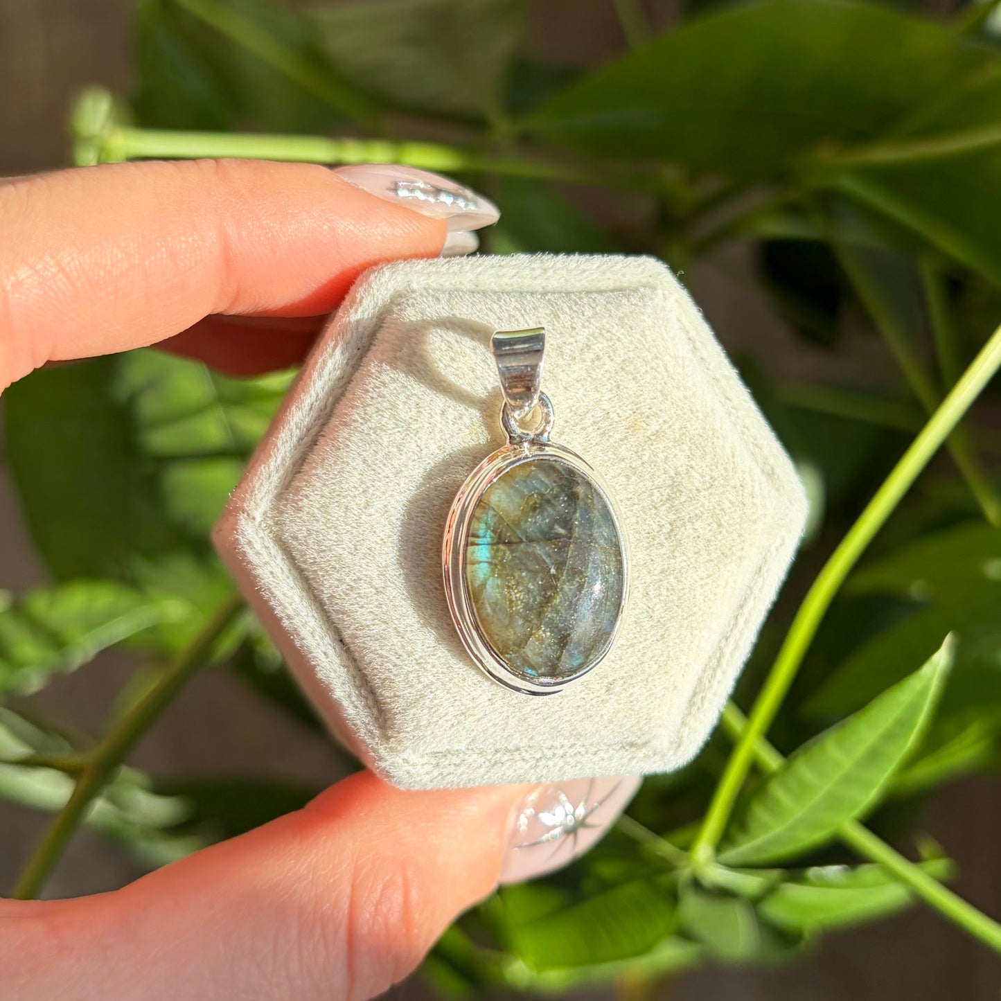 Pendentif labradorite