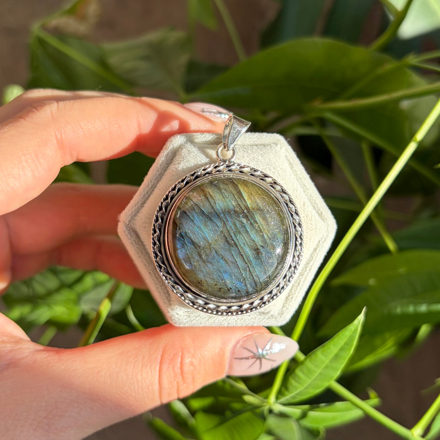Pendentif labradorite