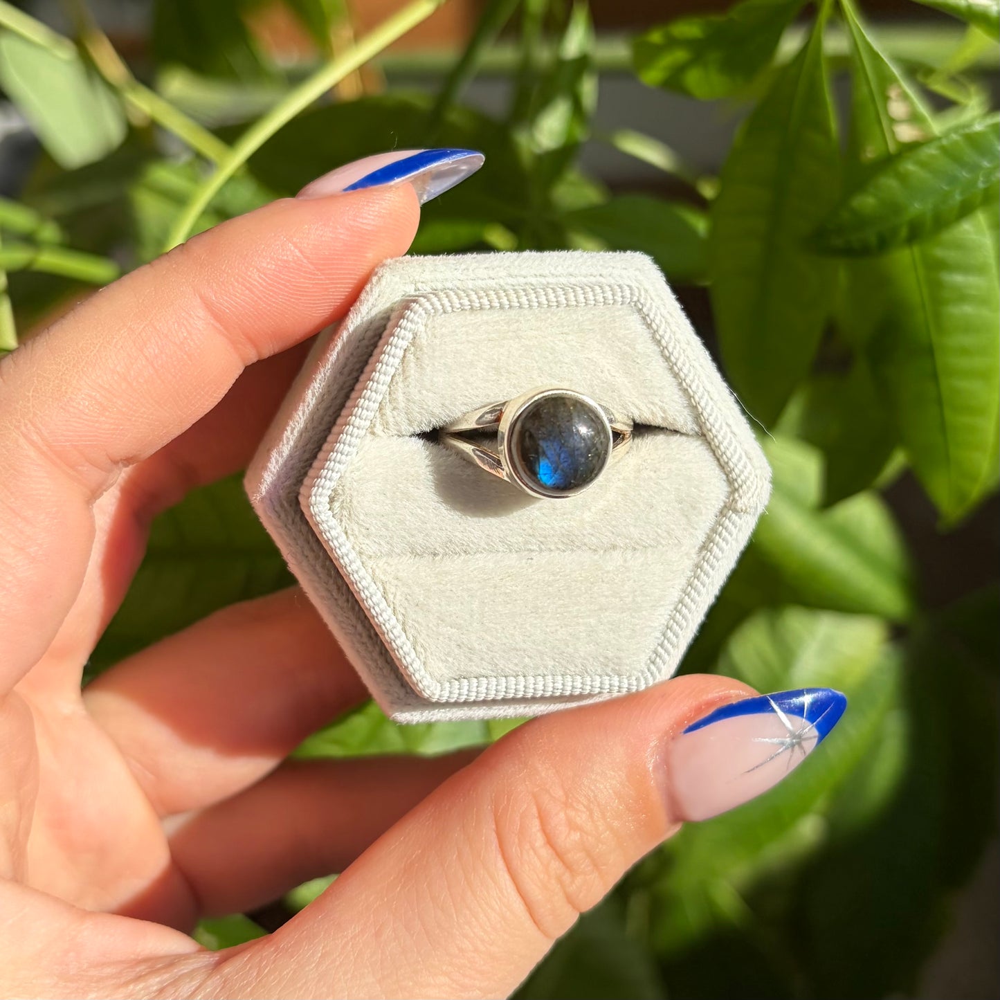 Bague labradorite