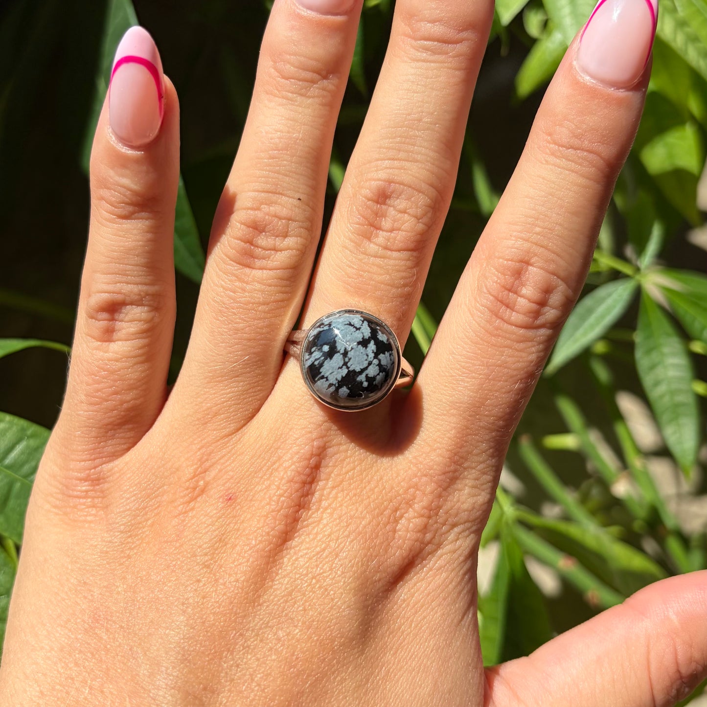 Bague obsidienne