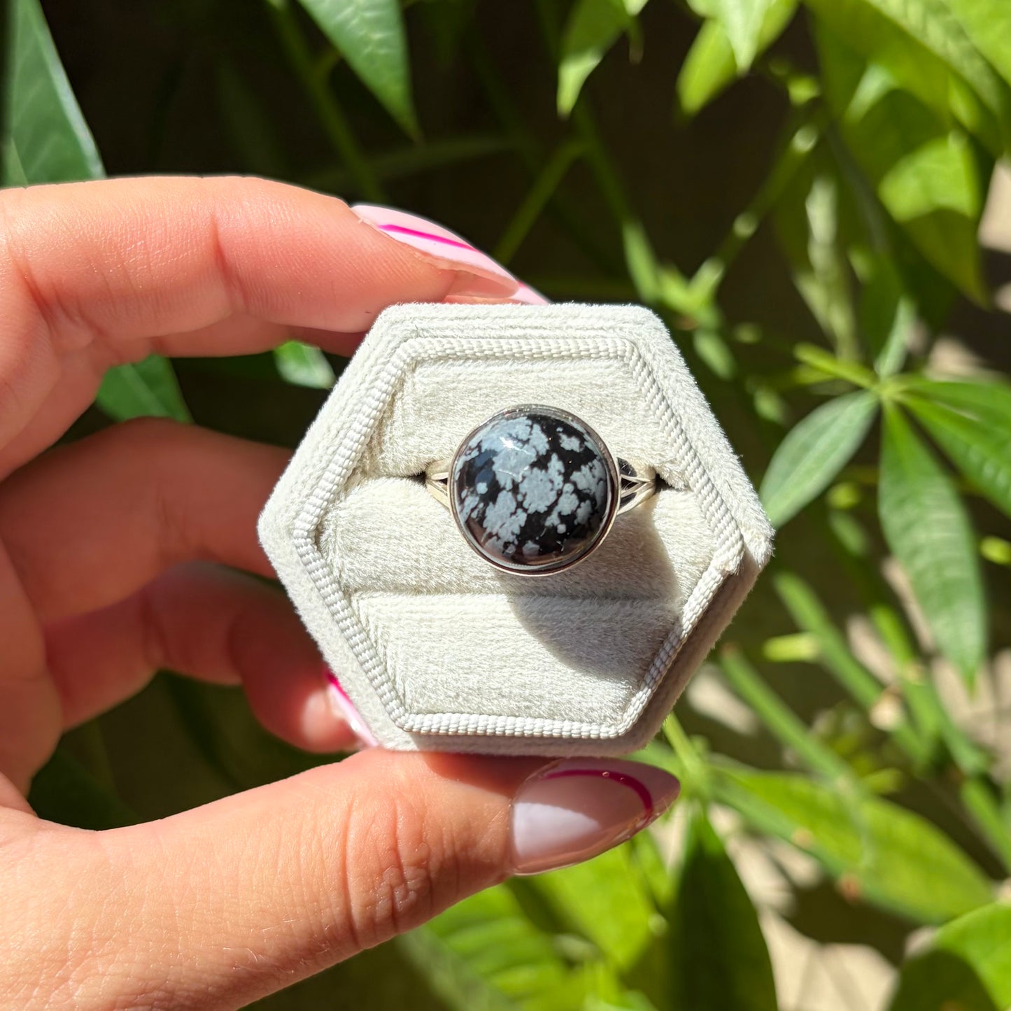 Bague obsidienne