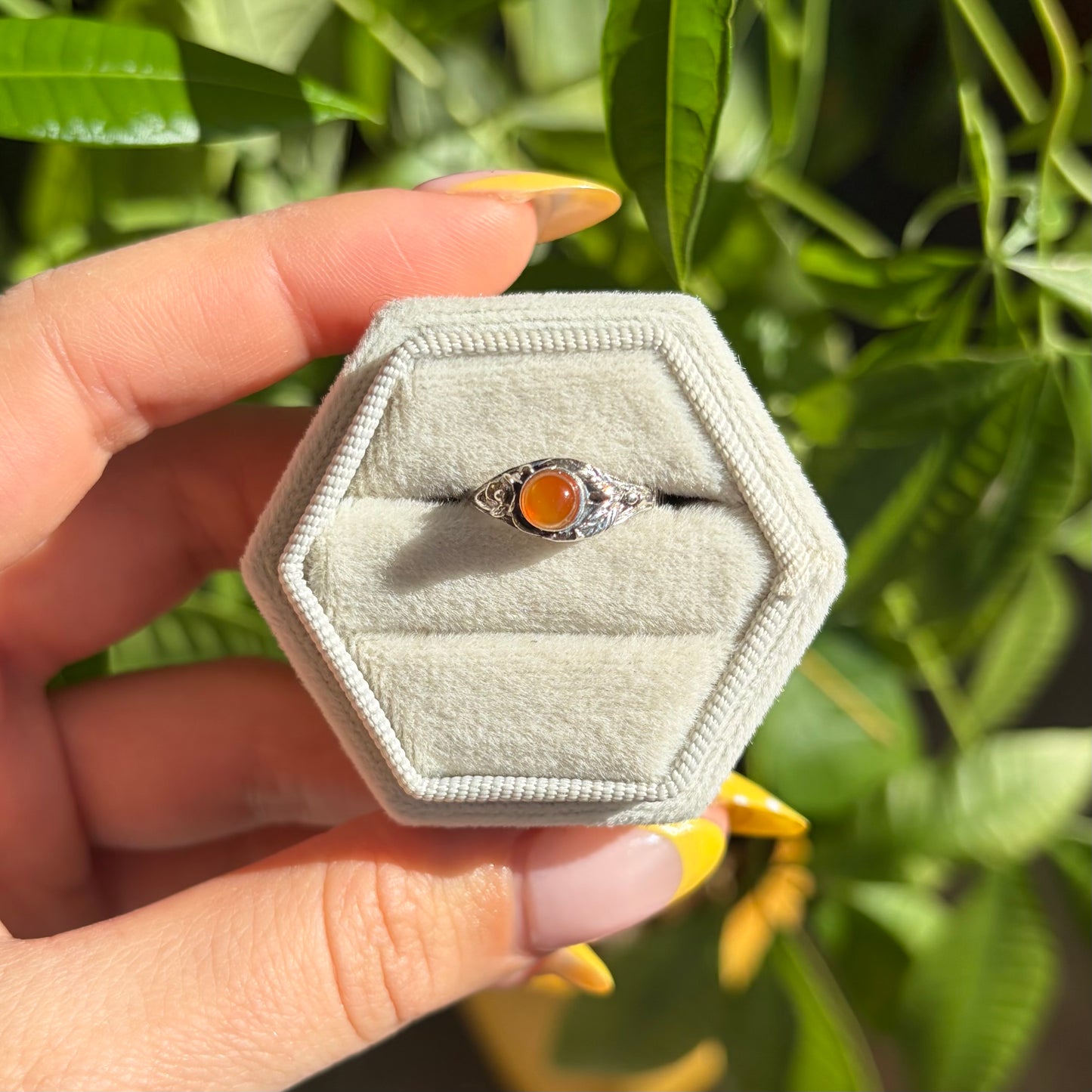 Bague cornaline
