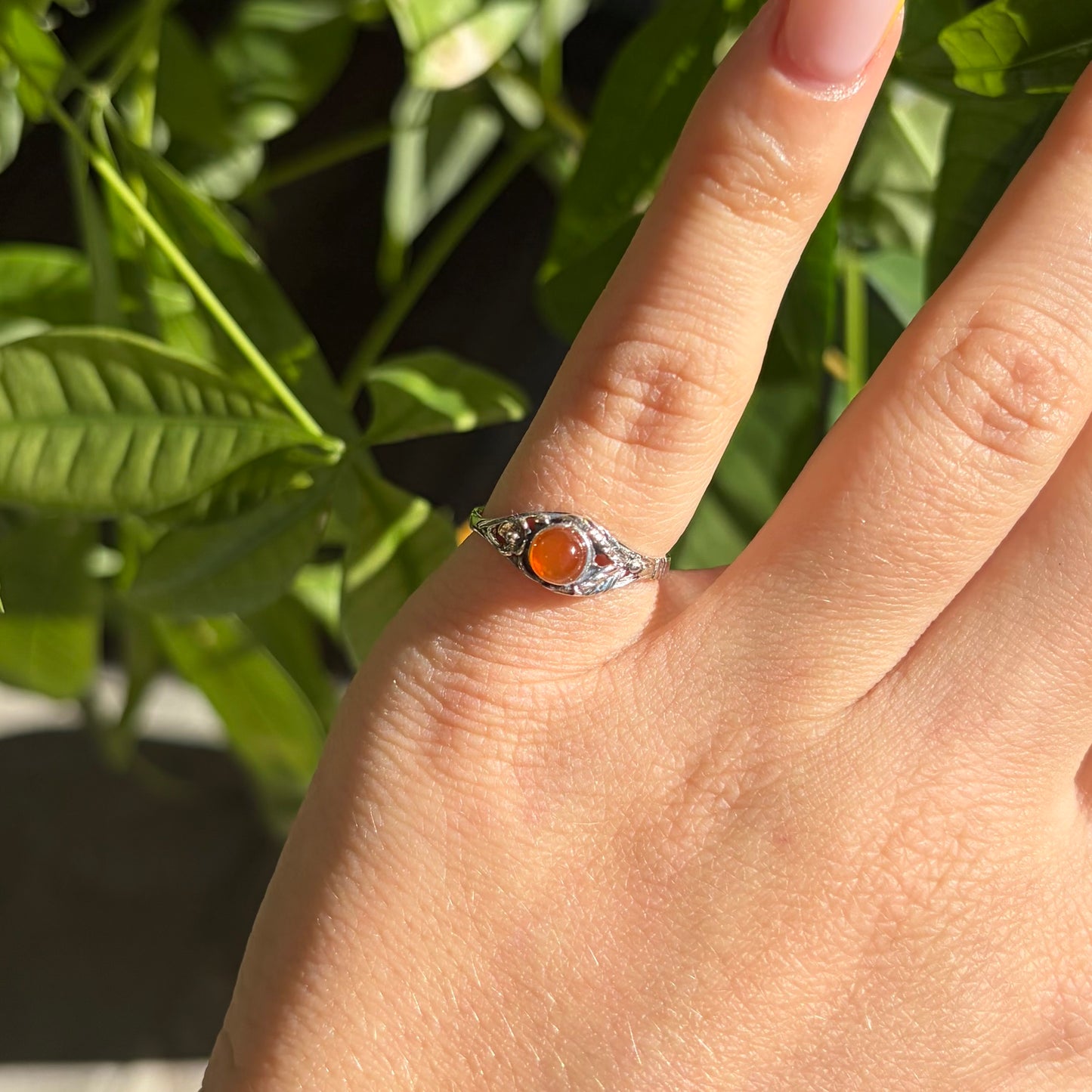 Bague cornaline