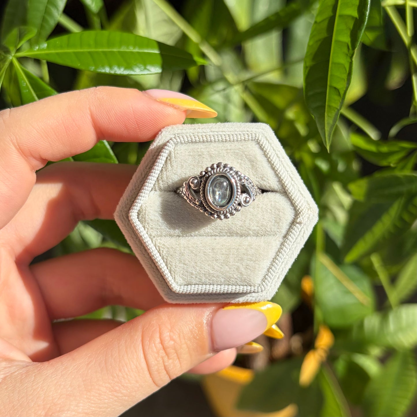 Bague aigue-marine