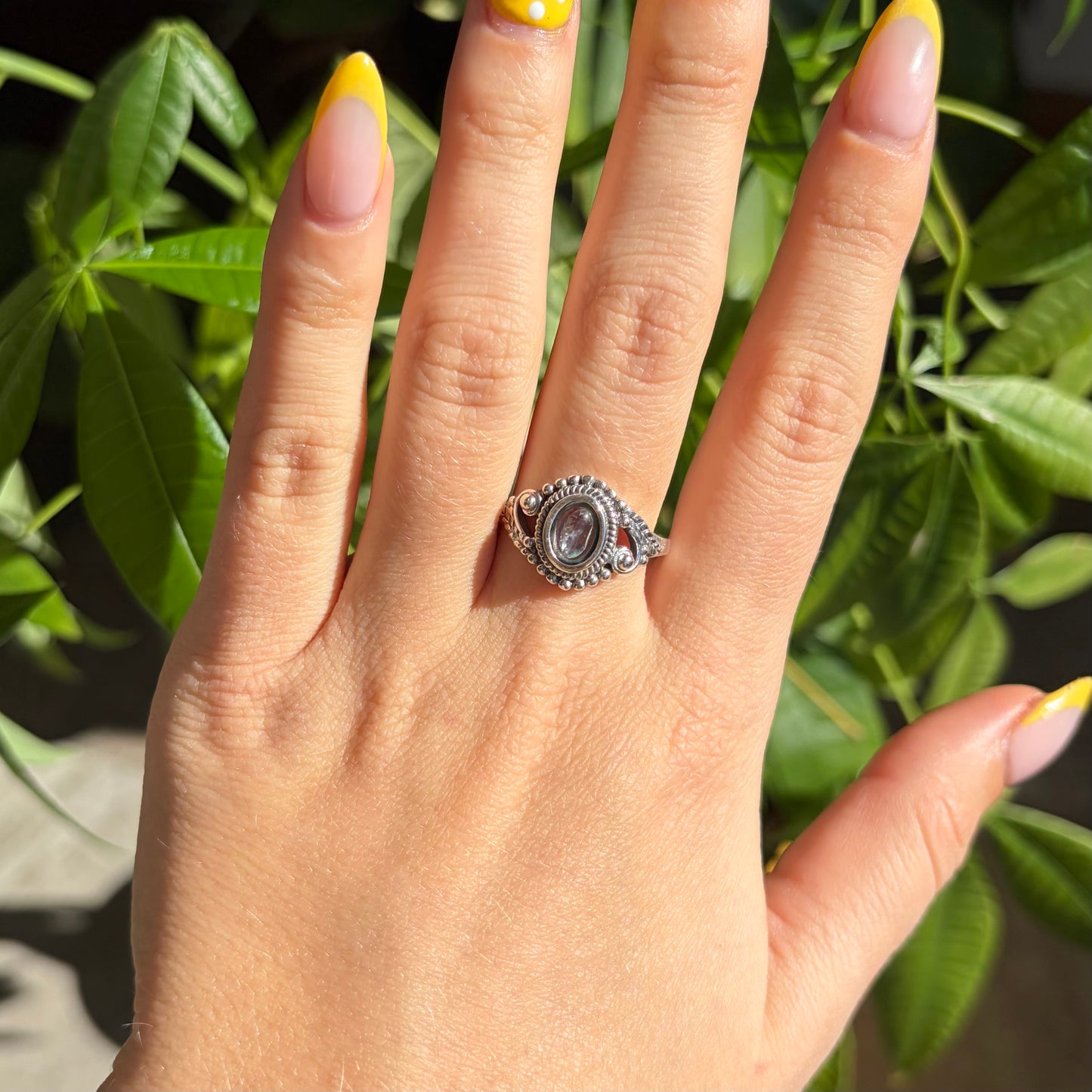 Bague aigue-marine