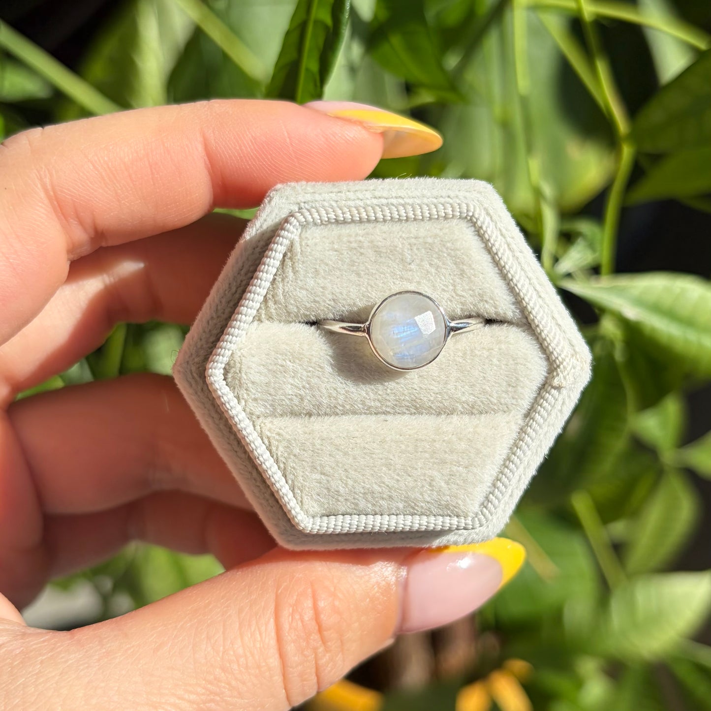 Bague pierre de lune
