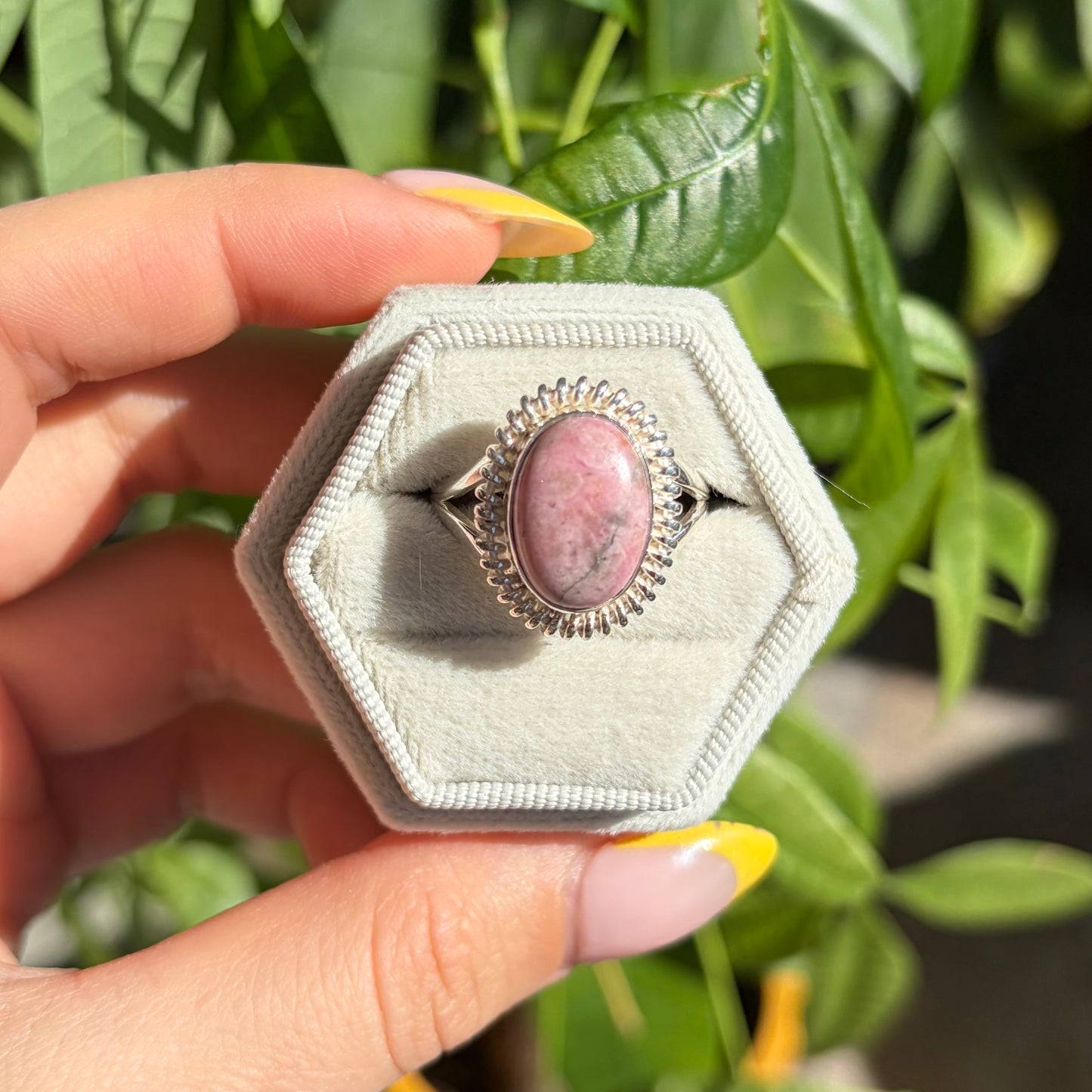 Bague rhodonite