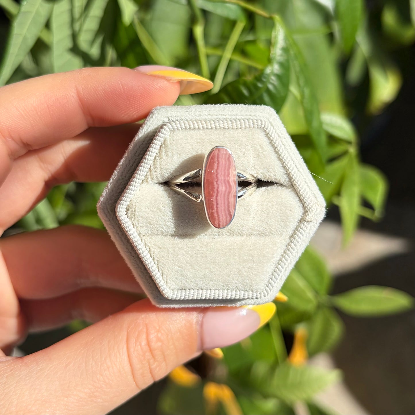 Bague rhodocrosite
