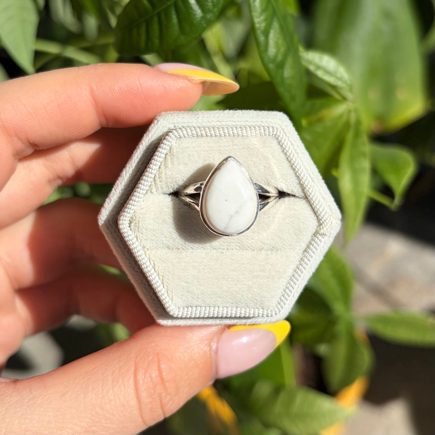 Bague howlite