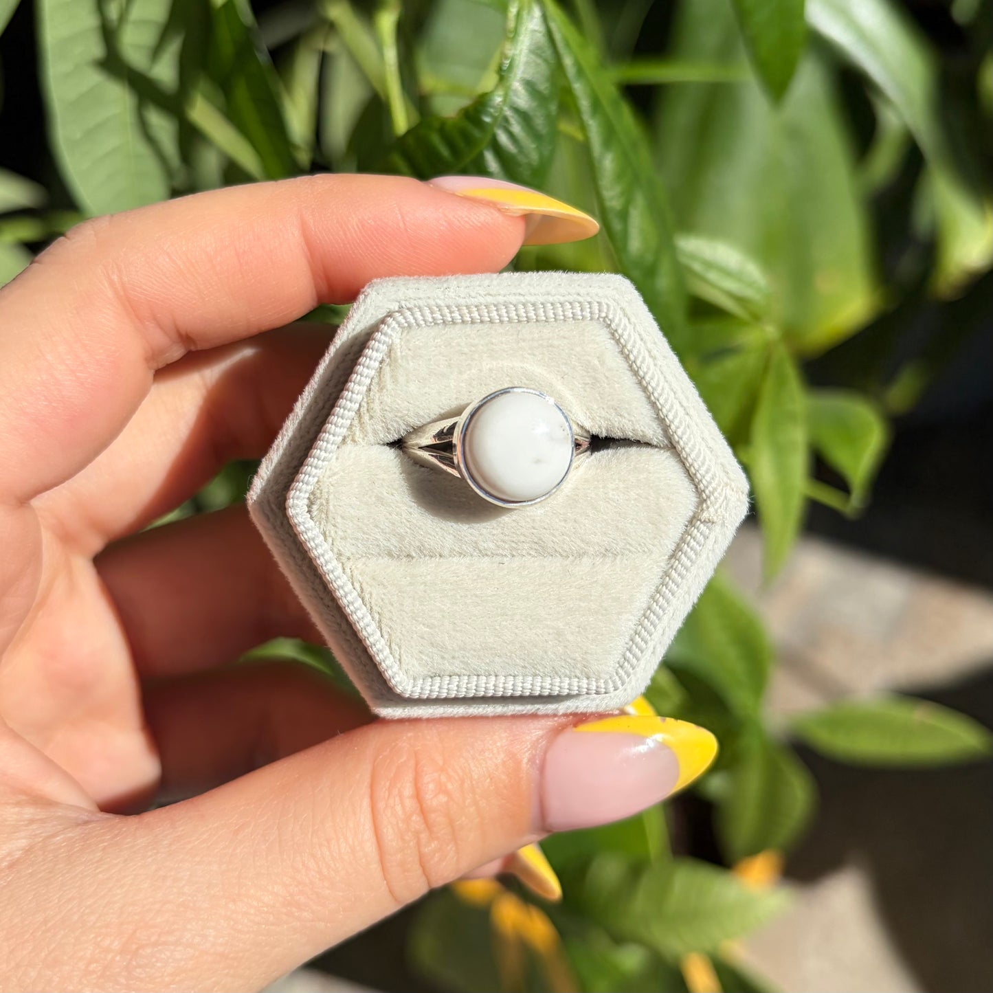 Bague howlite