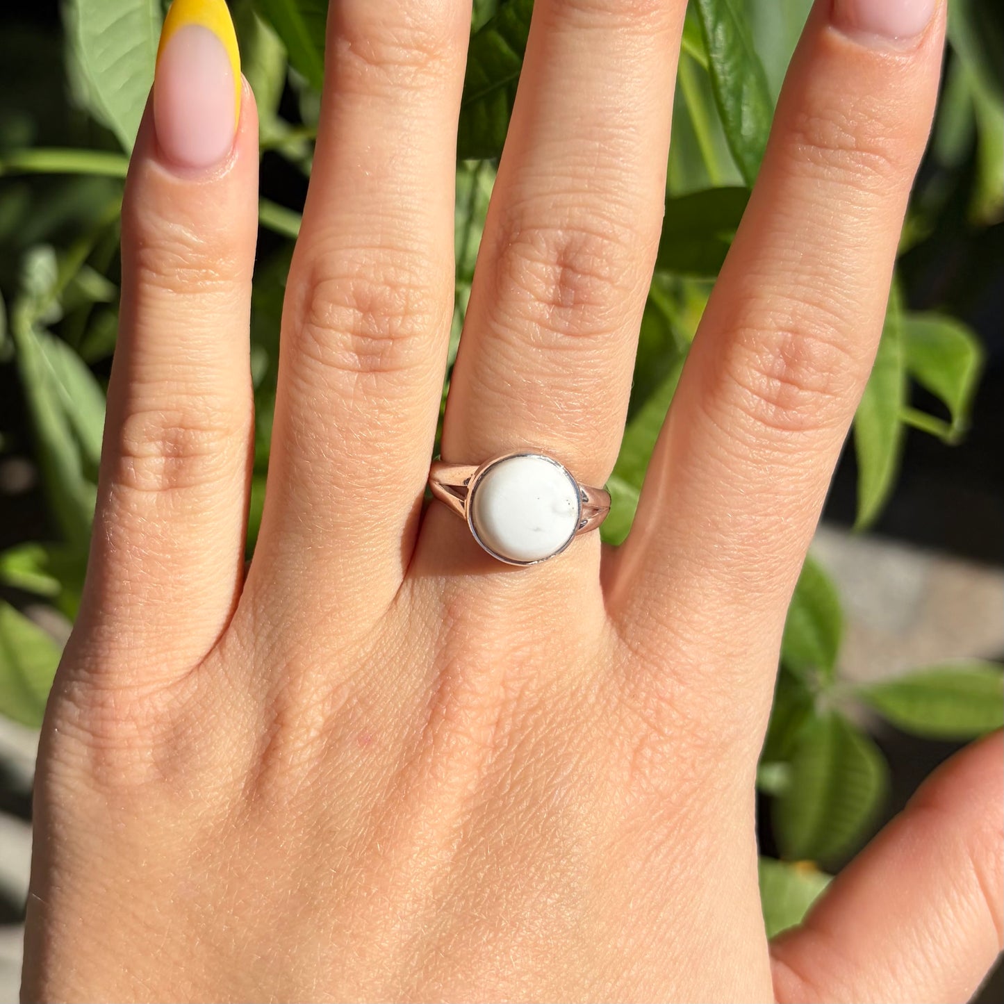Bague howlite