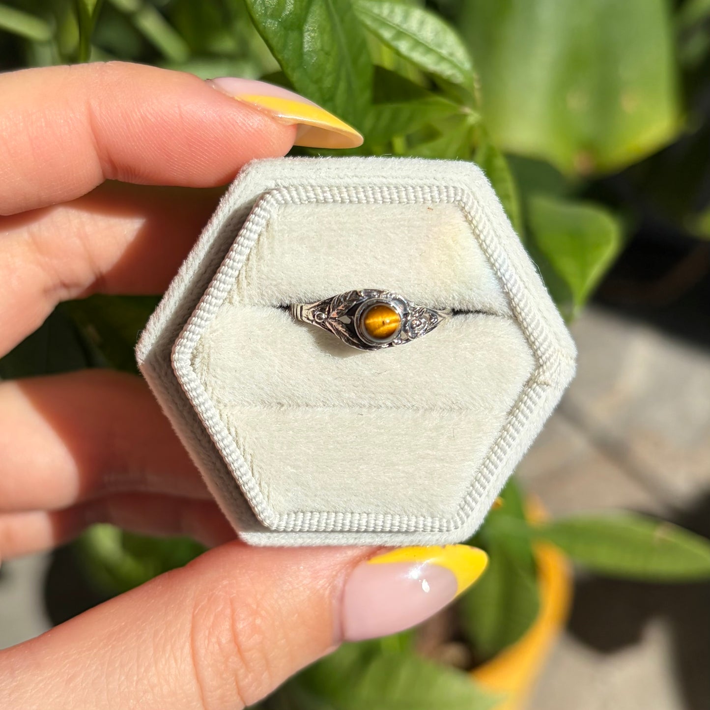 Bague oeil de tigre