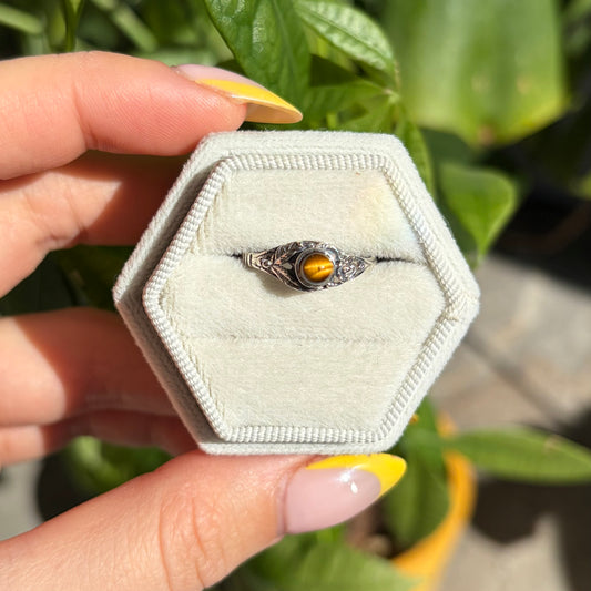 Bague oeil de tigre