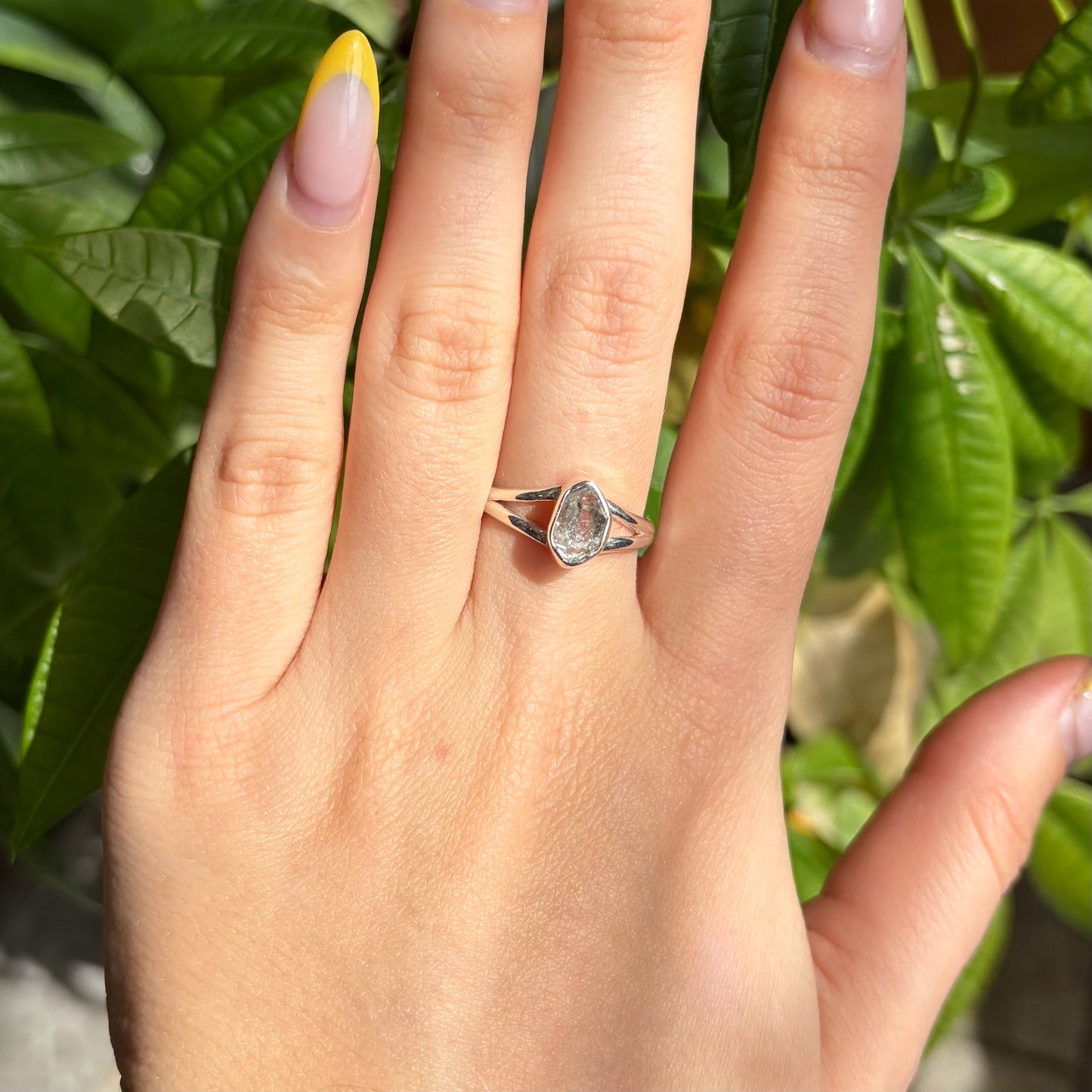 Bague diamant herkimer