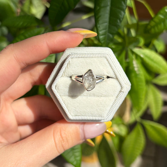 Bague diamant herkimer