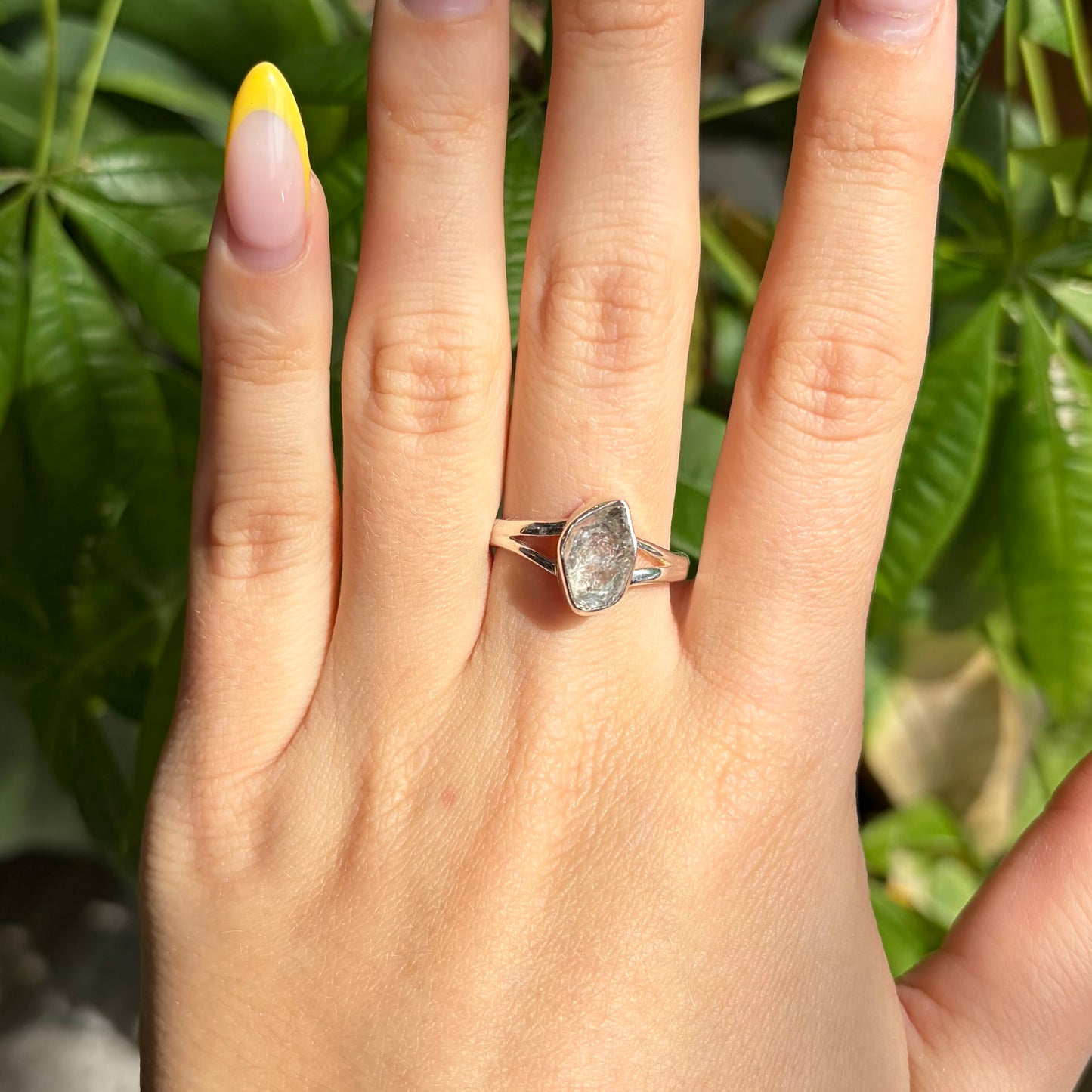 Bague diamant herkimer