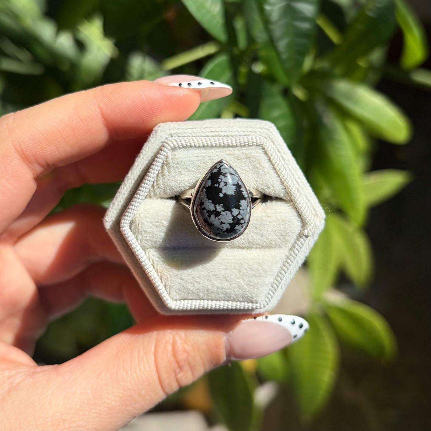 Bague obsidienne