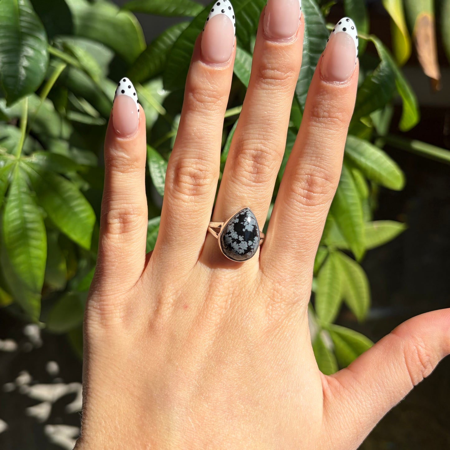 Bague obsidienne