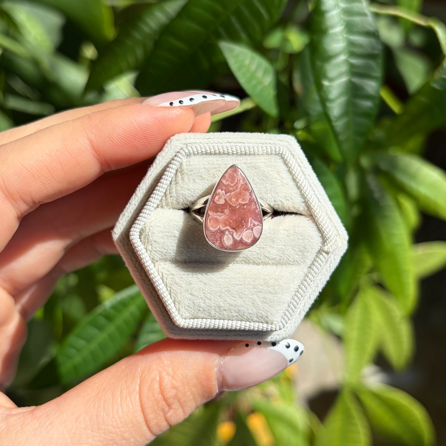 Bague rhodocrosite