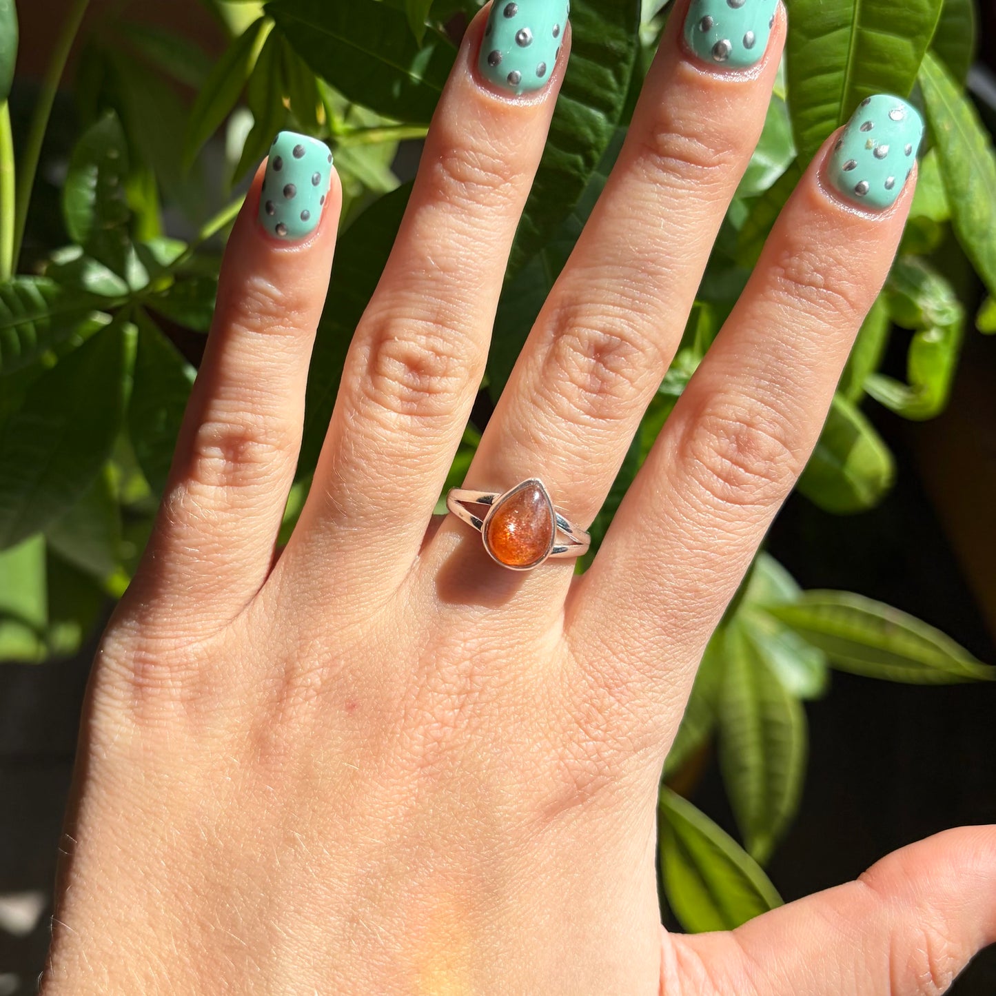 Bague pierre de soleil