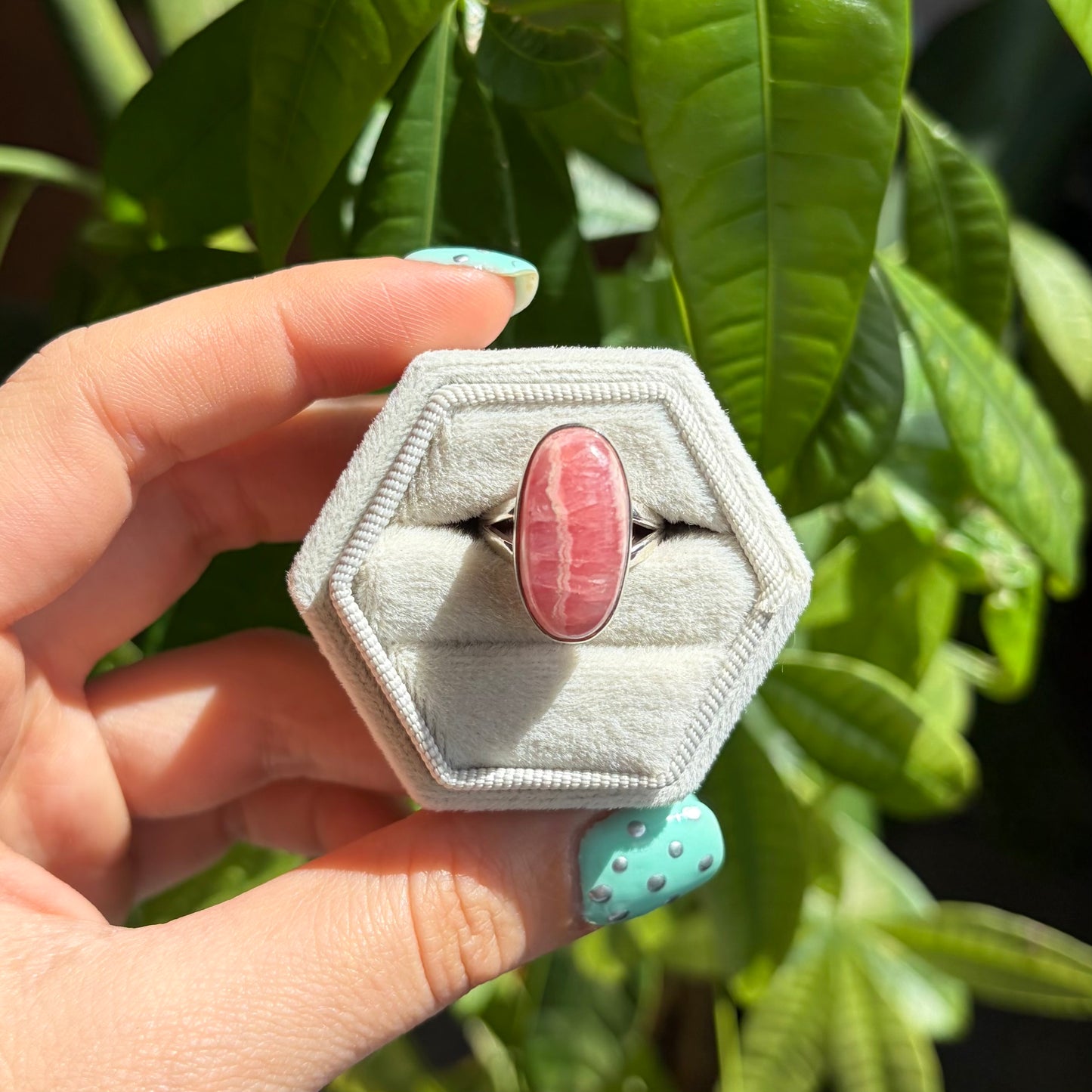 Bague rhodocrosite