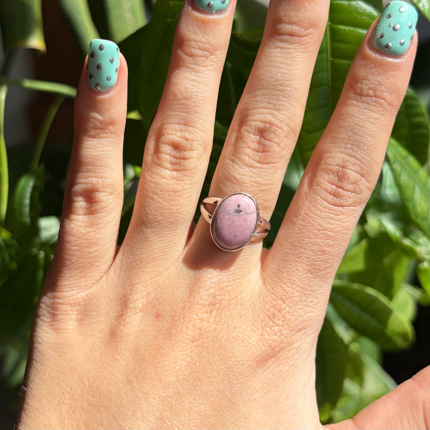 Bague rhodonite