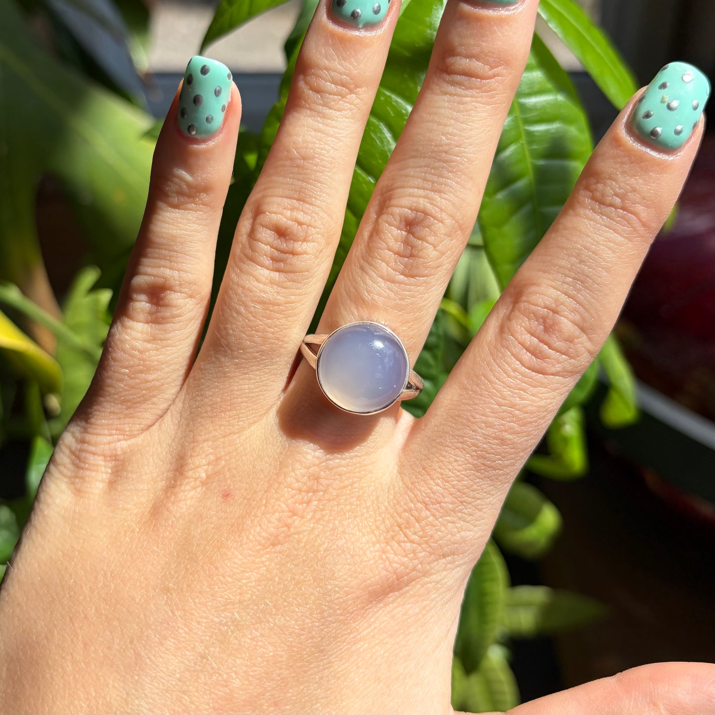 Bague calcédoine