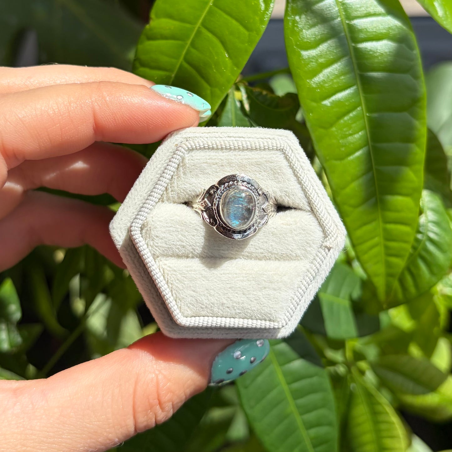 Bague labradorite