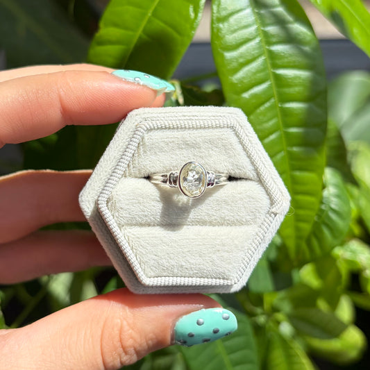 Bague aigue-marine