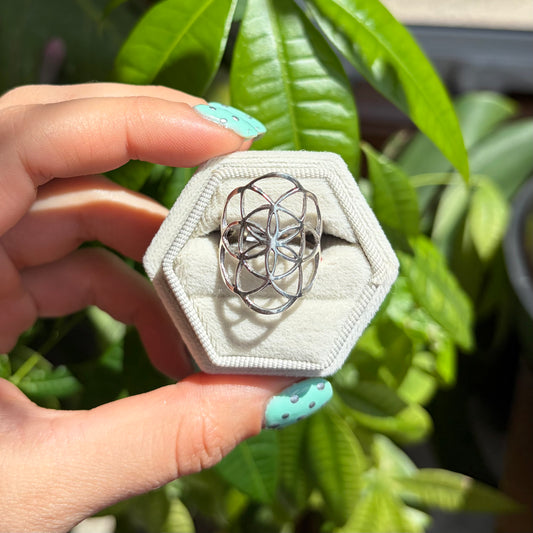 Bague fleur de vie