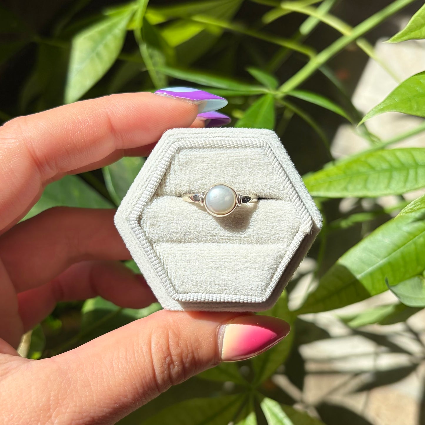Bague perle