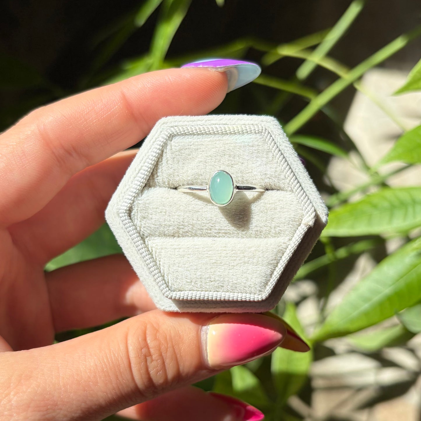 Bague calcédoine