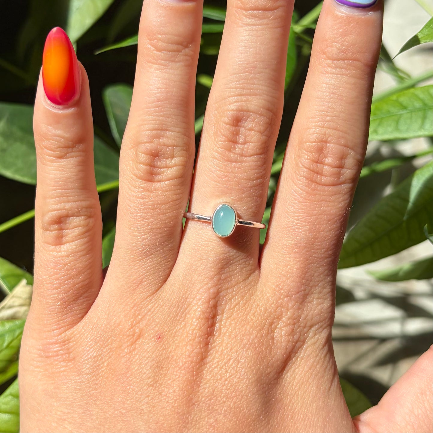 Bague calcédoine