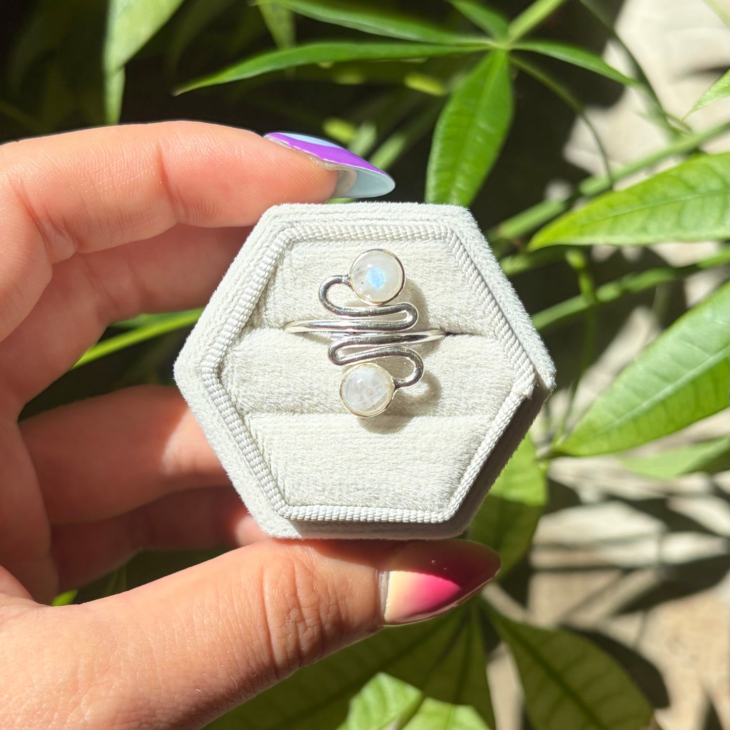 Bague pierre de lune