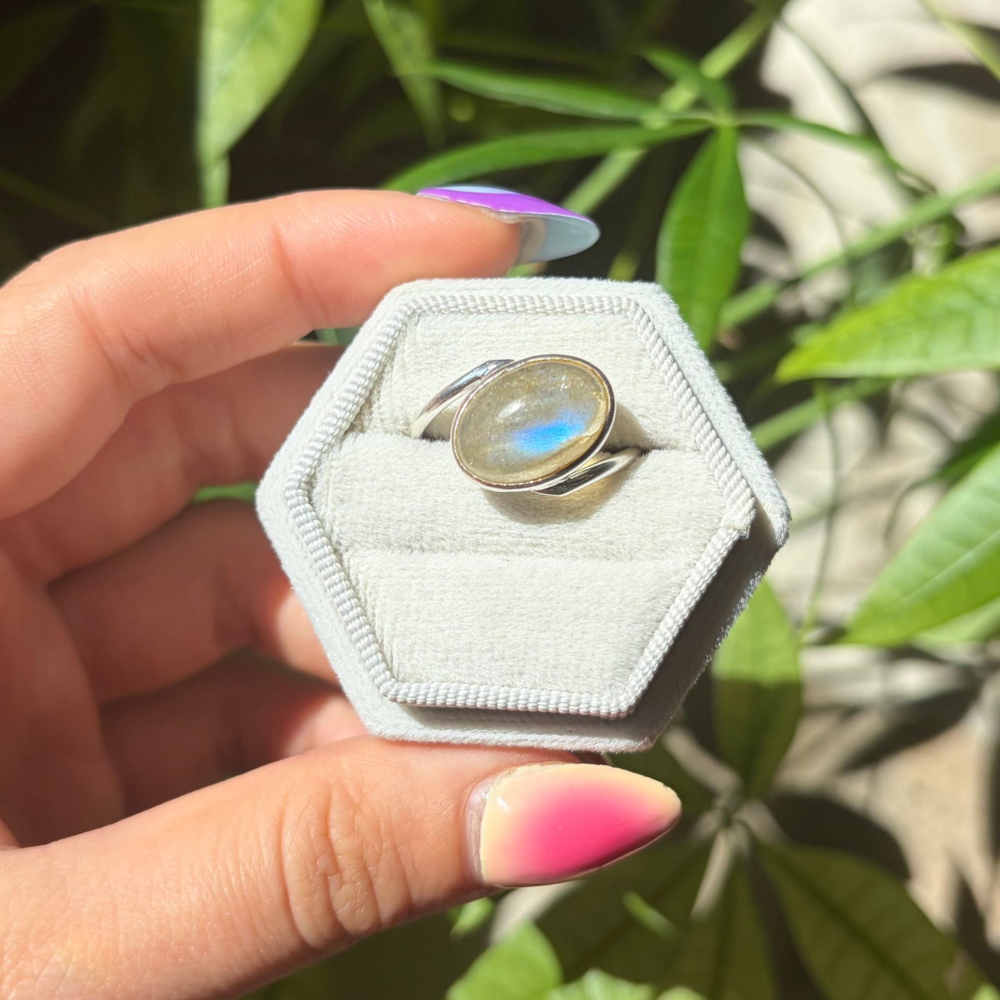 Bague labradorite