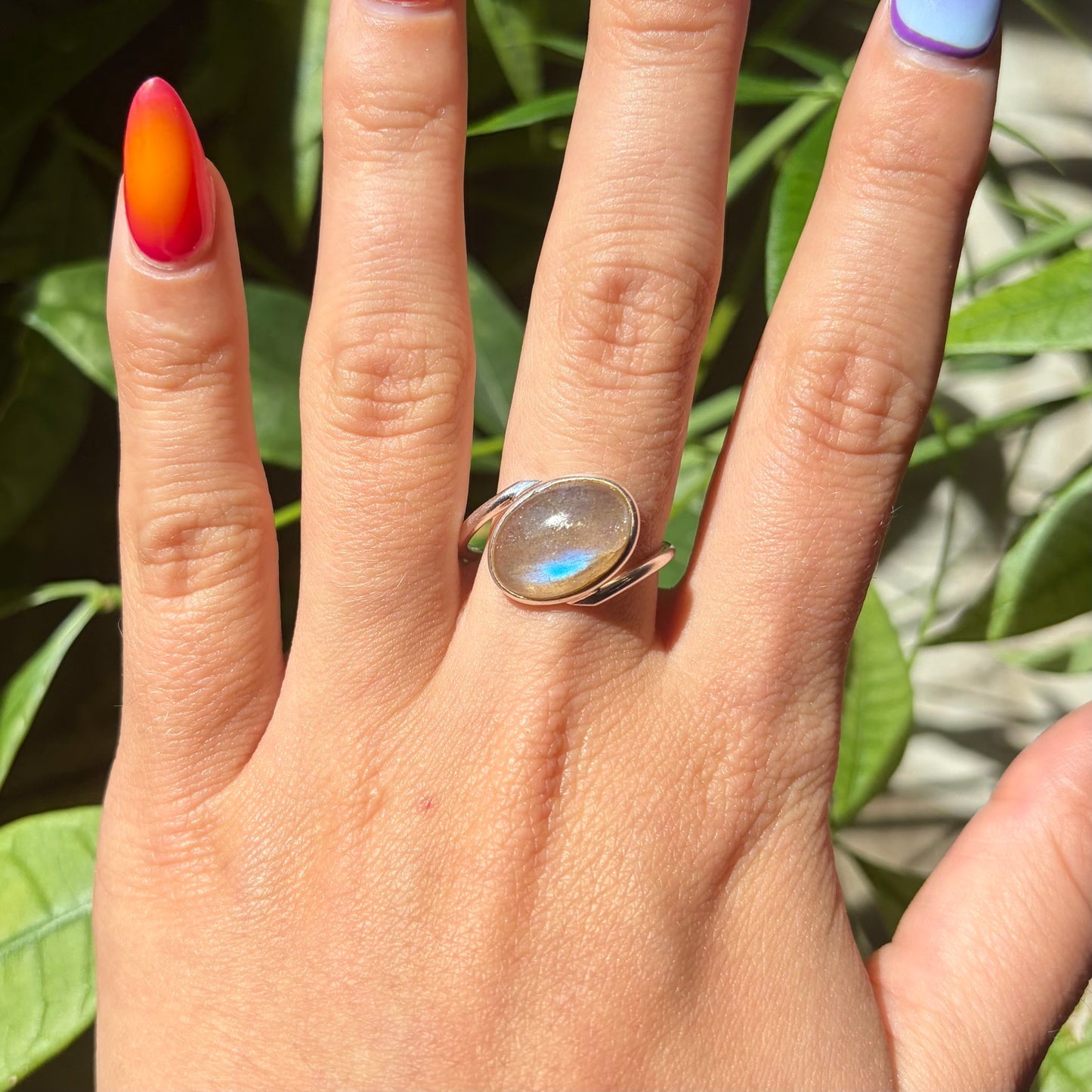 Bague labradorite