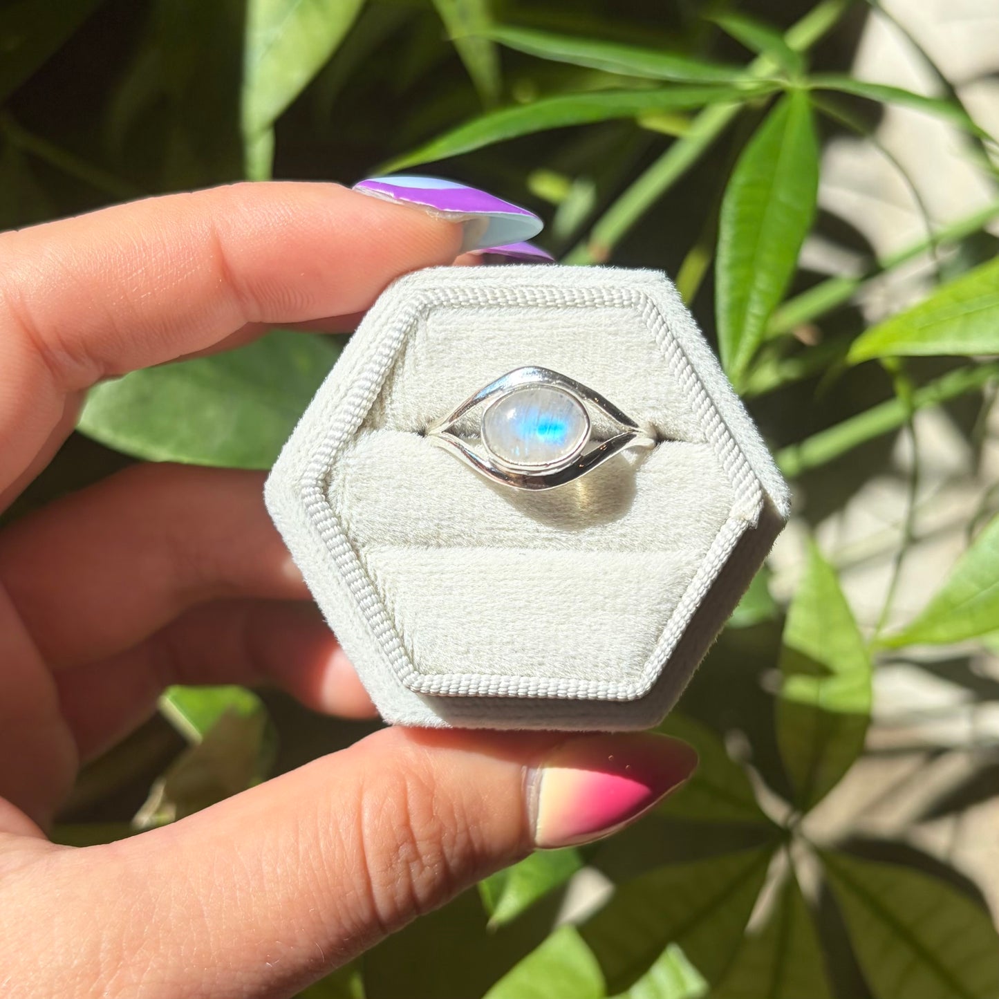 Bague pierre de lune
