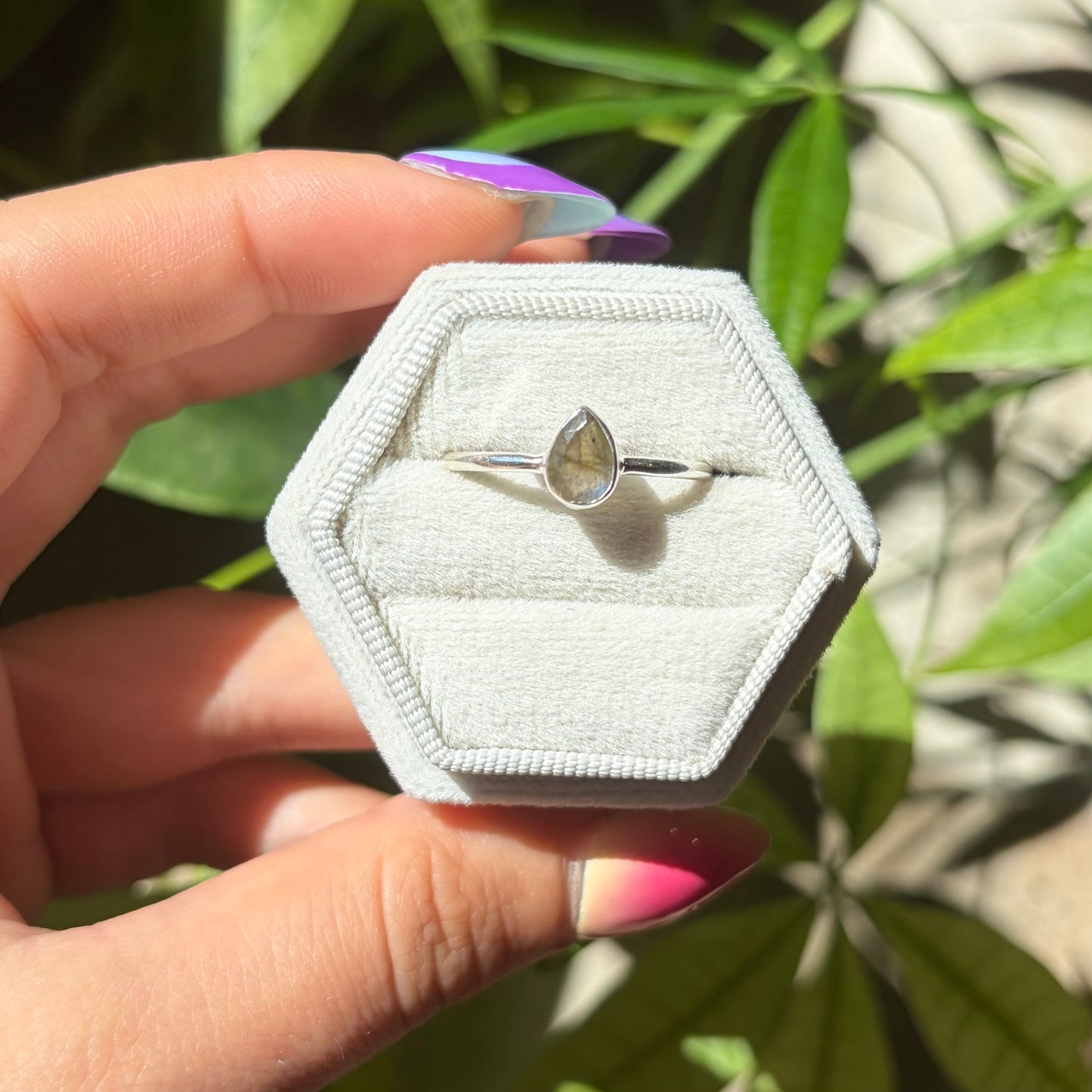 Bague labradorite