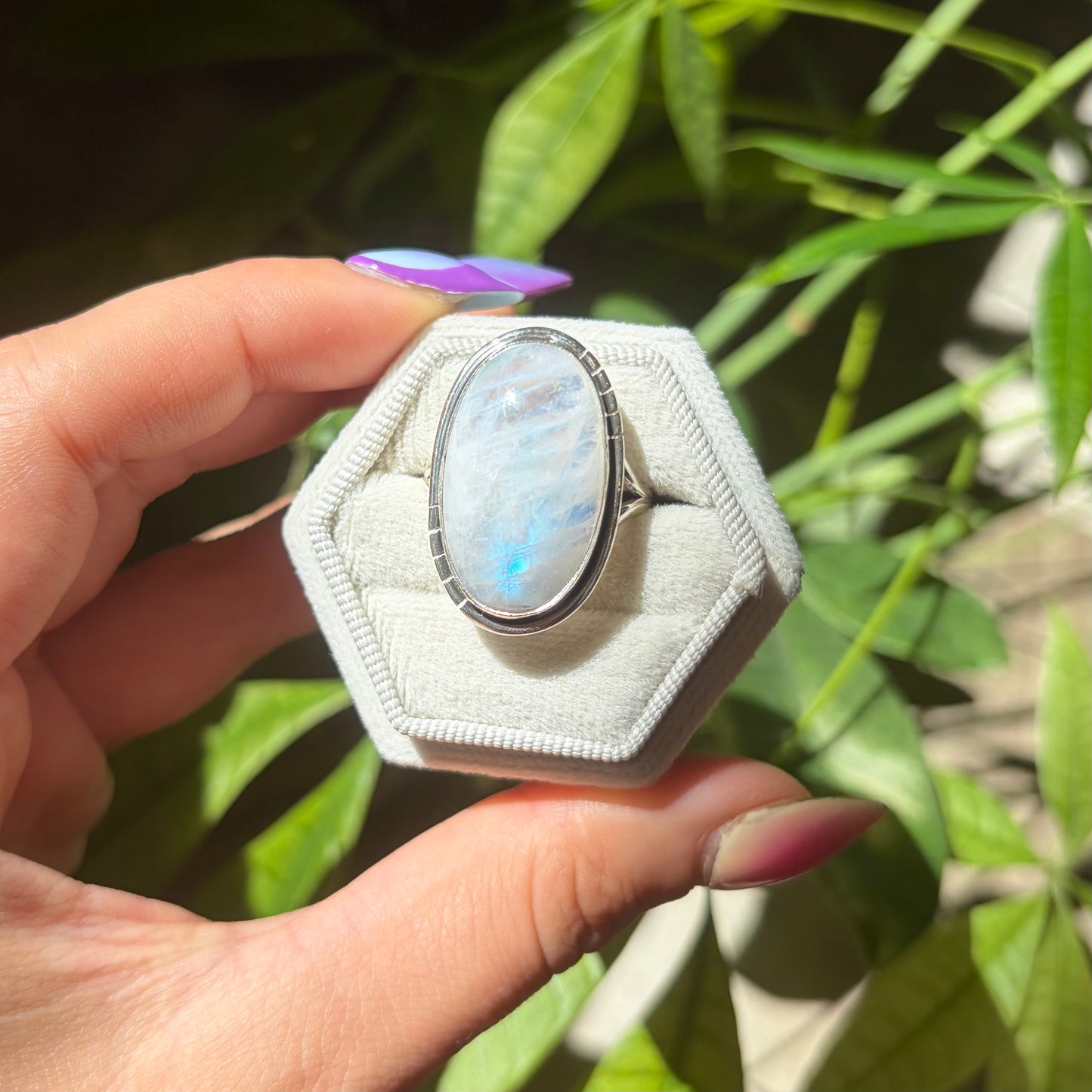 Bague pierre de lune
