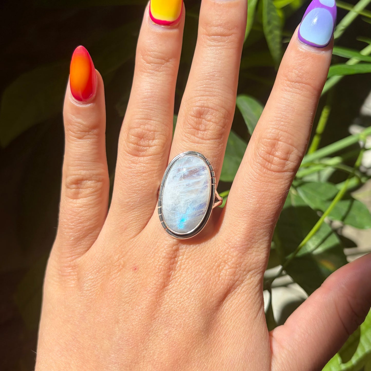 Bague pierre de lune