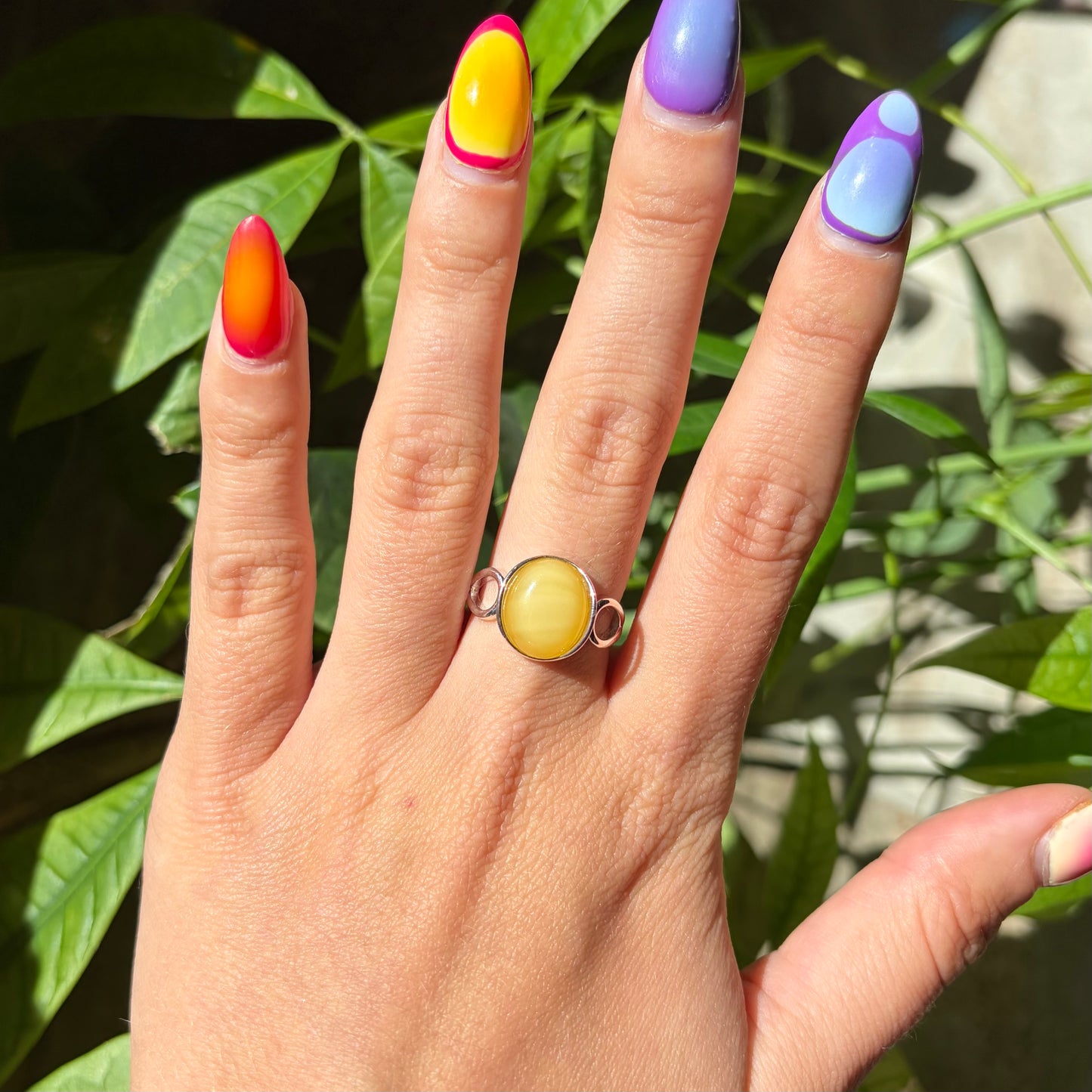 Bague ambre