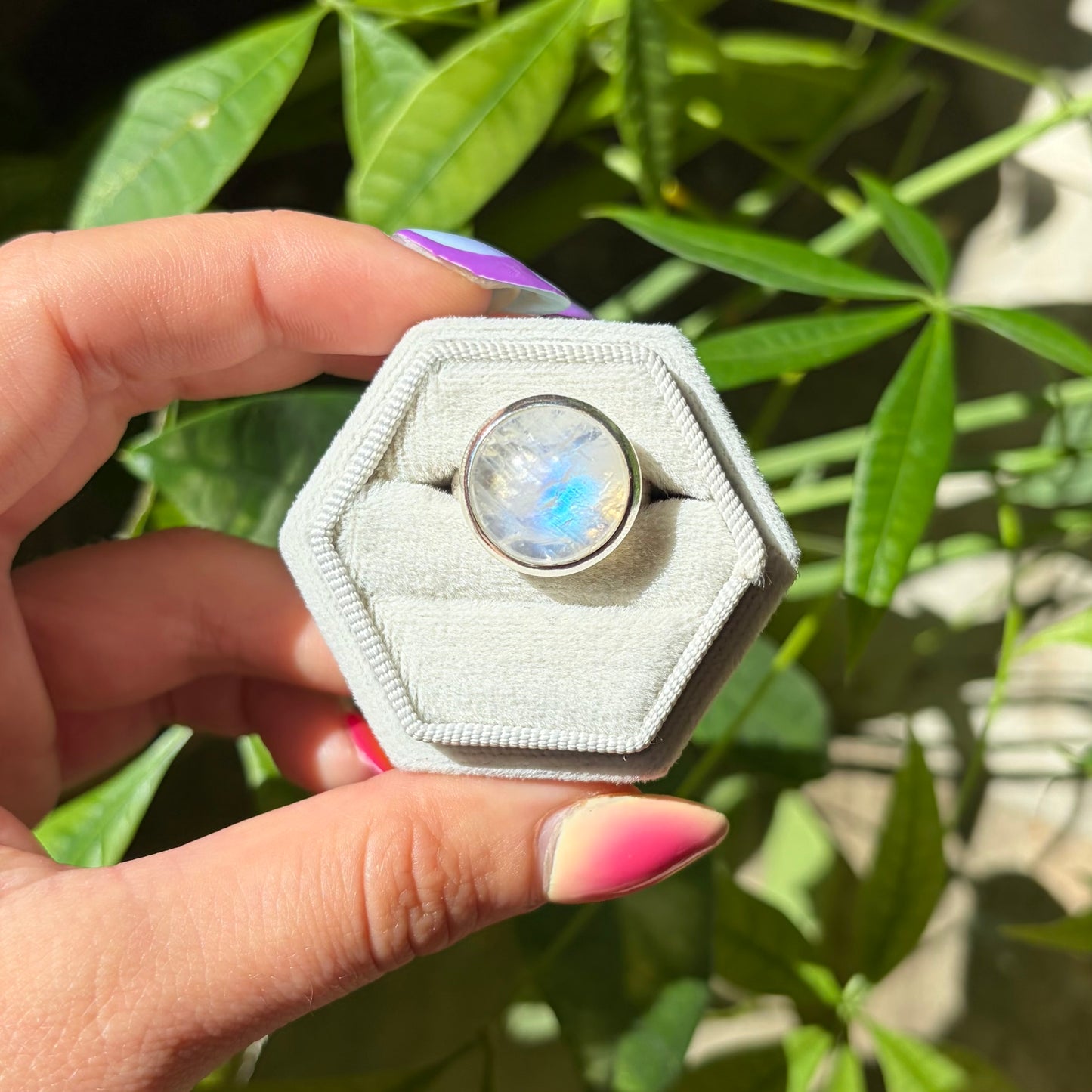 Bague pierre de lune